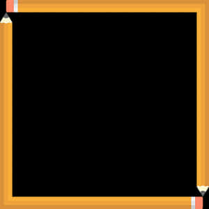 Pencil Frame Black Background PNG