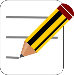 Pencil Writing Icon PNG Image