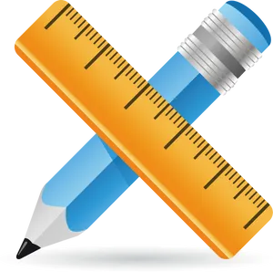 Penciland Ruler Graphic PNG Image