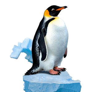 Penguins on Iceberg PNG dqe22 PNG with transparent background