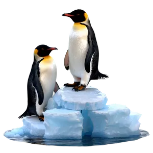 Penguins On Iceberg Png Ycs3 PNG Image