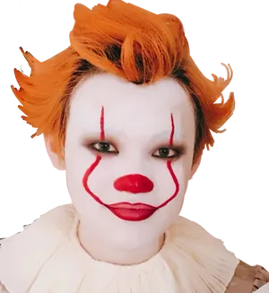 Pennywise Clown Makeup PNG Image