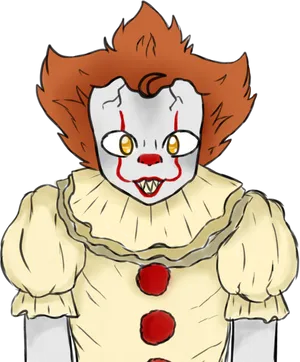 Pennywise Drawing Portrait PNG Image