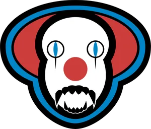 Pennywise Iconic Clown Face PNG Image