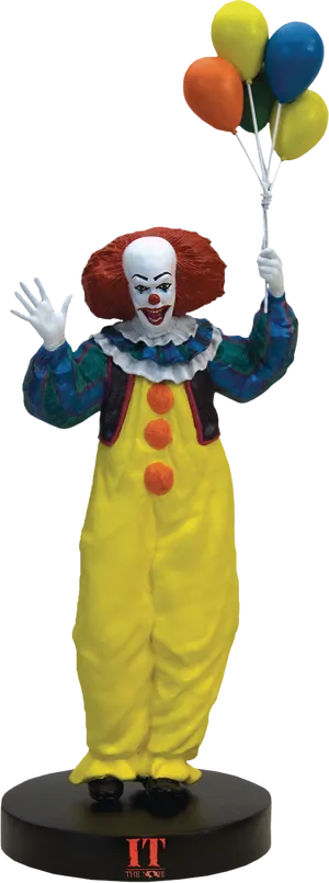 Pennywisewith Balloons Figure PNG Image