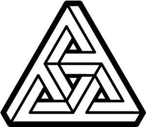 Image Result For Penrose Triangle - Triple Impossible Triangle PNG