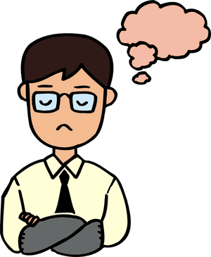 Transparent Sad Man Clipart - Sad Person Cartoon Png, Png Download PNG image with transparent background