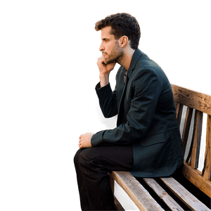 Pensive Person PNG 05232024 PNG image with transparent background