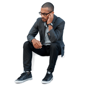 Pensive Person PNG 05232024 PNG image with transparent background
