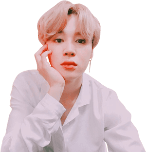 Pensive Personin White Shirt PNG image with transparent background