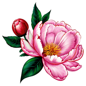 Peony Tattoo PNG   94 PNG image with transparent background