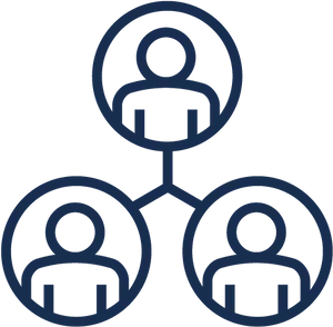 People Network Icon Graphic PNG Image