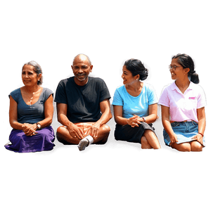 People Sitting Together PNG vxi55 PNG image with transparent background