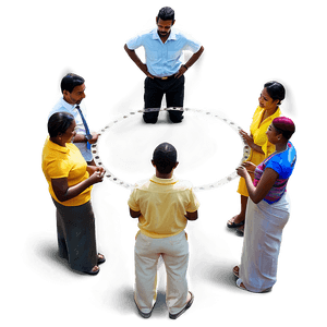 People Standing in Circle PNG 41 PNG