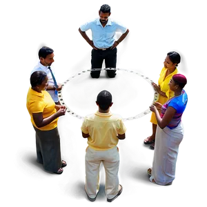 People Standing In Circle Png 41 PNG Image