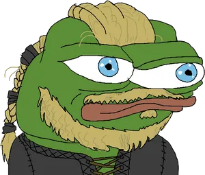 Pepe_as_ Viking_ Warrior.png PNG Image