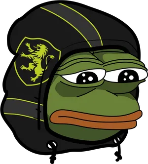 Pepethe Frog Firefighter PNG Image