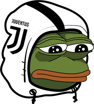 Pepethe Frog Juventus Mashup PNG Image