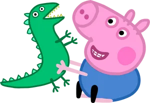 Peppa_ Pig_and_ George's_ Dinosaur_ Friends PNG Image