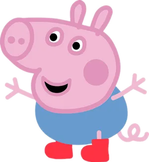 Peppa Pig Cartoon Character PNG Image