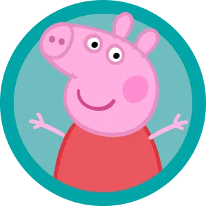 Peppa Pig Cartoon Character PNG Image