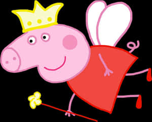 Peppa_ Pig_ Fairy_ Princess_ Cartoon PNG image with transparent background