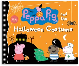 Peppa Pig Halloween Costume Book Cover PNG Image