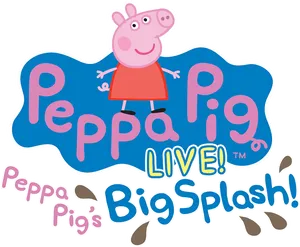 Peppa Pig Live Big Splash Promotional Artwork PNG Image