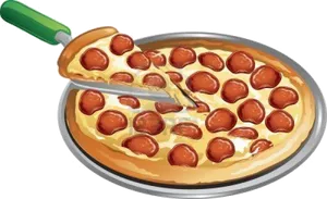 Pepperoni Pizza Clipart PNG Image