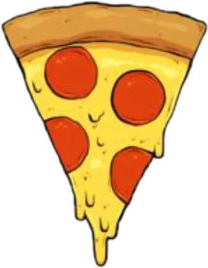 Pepperoni Pizza Slice Cartoon.png PNG Image