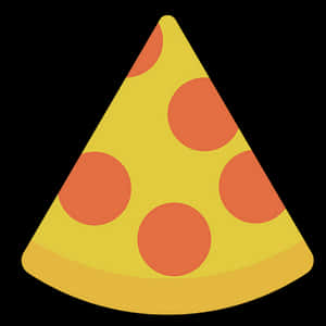 Pepperoni Pizza Slice Graphic PNG image with transparent background