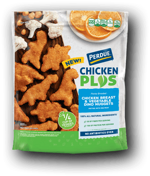 Perdue Chicken Plus Chicken Breast And Vegetable Dino - Perdue Chicken Nuggets With Veggies, HD Png Download PNG