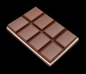 Perfectly Squared Chocolate Bar PNG image with transparent background