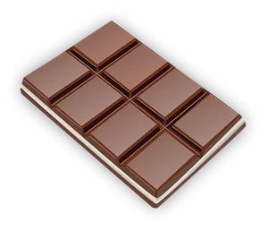 Perfectly Squared Chocolate Bar PNG Image