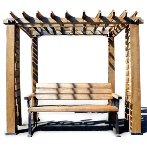 Pergola With Bench Seating Png 46 PNG Image