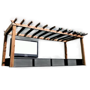 Pergola With Outdoor Tv Png Ulj92 PNG Image