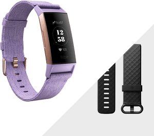 Fitbit Charge 3 Woven Band Periwinkle, HD Png Download PNG image with transparent background