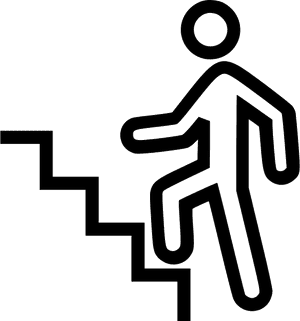Climbing Stairs - Walking Up Steps Clipart, HD Png Download PNG