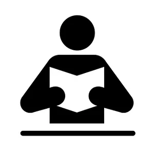 Person Reading Icon PNG Image