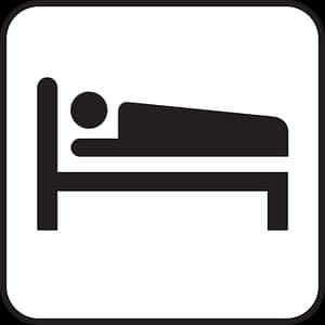 Person Sleeping Sign PNG image with transparent background