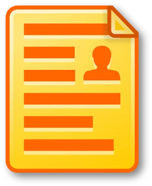 Personal Document Icon PNG Image