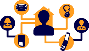 Personal Network Connections Graphic PNG with transparent background