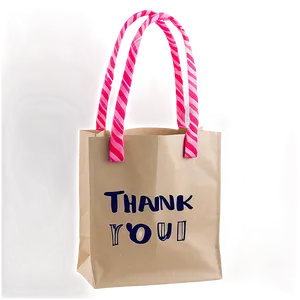 Personalized Thank You Bag Png 06292024 PNG Image