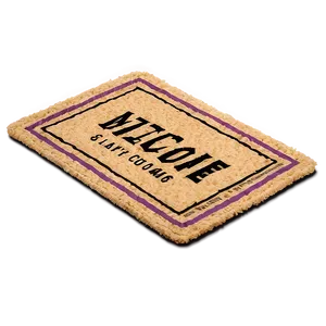 Personalized Welcome Mat Png 34 PNG Image