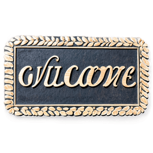 Personalized Welcome Mat PNG lvv39 PNG with transparent background