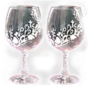 Personalized Wine Glasses Png Iqf70 PNG Image