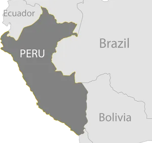 Peru Map Outline PNG Image