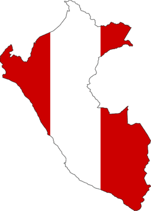 Peru Flag Map 1 Large Map - Peru Flag Map, HD Png Download PNG image with transparent background