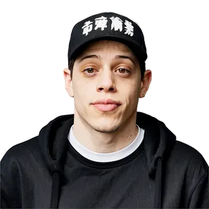 Pete Davidson In Black Tee Png 45 PNG Image