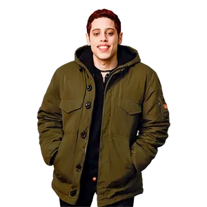 Pete Davidson In Winter Coat Png Wgi19 PNG Image